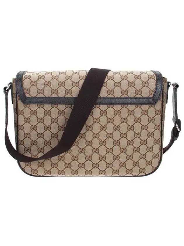 GG Logo Supreme Canvas Flap Cross Bag - GUCCI - BALAAN 4