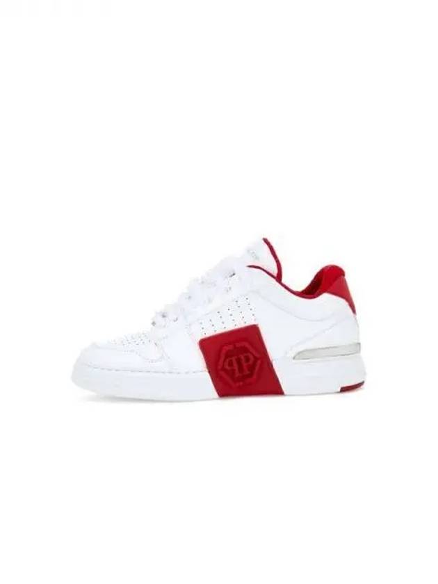 Women's Royal Street Yarn Lace Sneakers Red 270561 - PHILIPP PLEIN - BALAAN 1