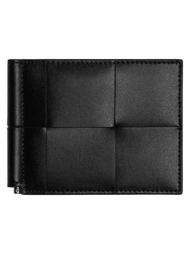 Cassette Money Clip Card Wallet Black - BOTTEGA VENETA - BALAAN 1