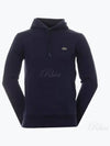 Logo Patch Organic Cotton Hoodie Navy - LACOSTE - BALAAN 2