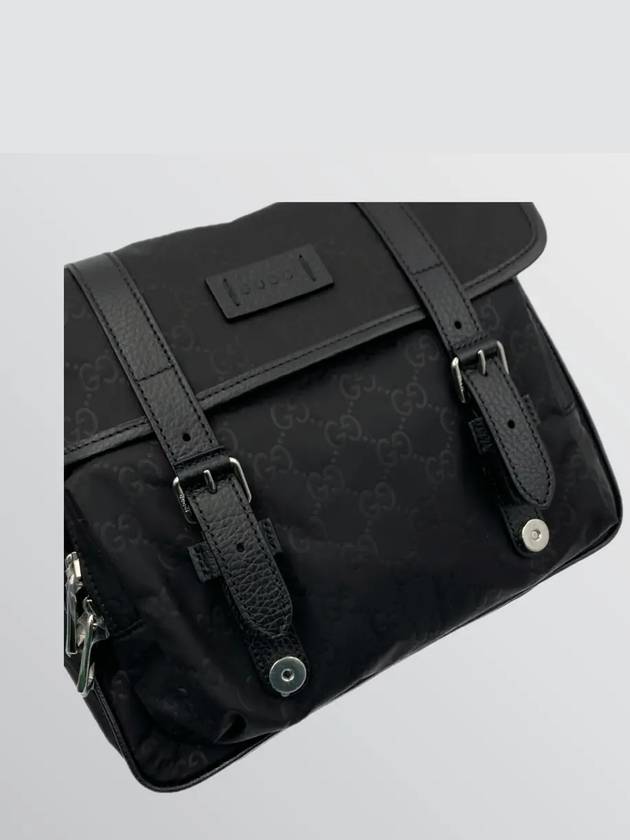 GG Microsima Nylon Messenger Bag Black - GUCCI - BALAAN 5