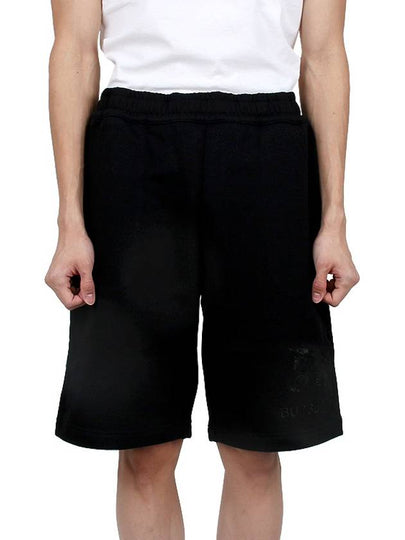 Taylor EKD Motif Cotton Shorts Black - BURBERRY - BALAAN 2