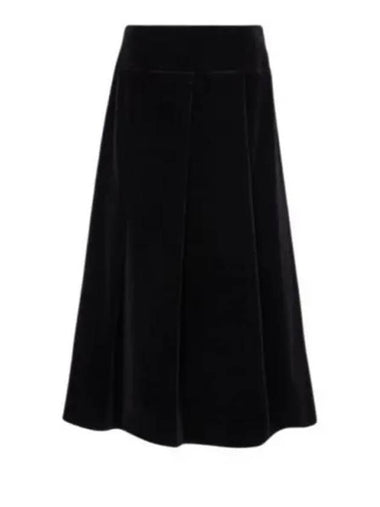 PARAGGI 29106043 002 29106043600 Paragi cotton velvet midi skirt - MAX MARA - BALAAN 1