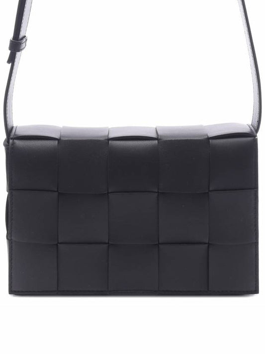 Intrecciato Cassette Cross Bag Black - BOTTEGA VENETA - BALAAN 2