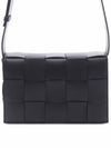 Intrecciato Cassette Cross Bag Black - BOTTEGA VENETA - BALAAN 3