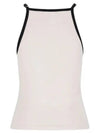 Buckle Contrast Sleeveless White - COURREGES - BALAAN 3