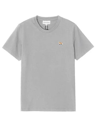 Baby Fox Patch Regular Short Sleeve T-Shirt Grey - MAISON KITSUNE - BALAAN 2