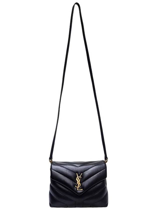 Women s 630951 Black Leather Gold Lulu Toy Cross Bag - SAINT LAURENT - BALAAN 3