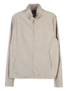 Cotton Blend Blouson Bomber Jacket Limestone - PRADA - BALAAN 11