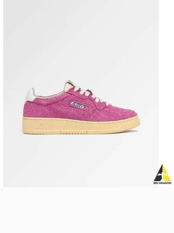 medalist sneakers in hairy suede fuchsia - AUTRY - BALAAN 1