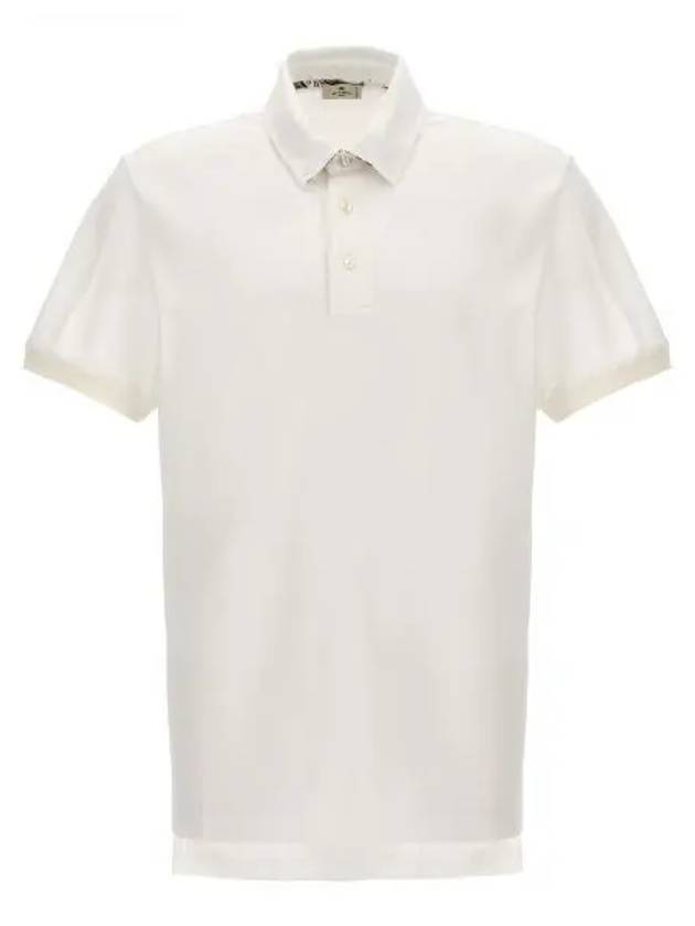 Embroidered Pegaso Polo Shirt White - ETRO - BALAAN 2