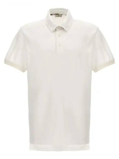 Embroidered Pegaso Polo Shirt White - ETRO - BALAAN 2