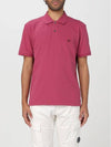 Stretch Piquet Regular Polo Shirt Pink - CP COMPANY - BALAAN 1