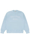 Wellness Club Flock Crew Neck Cotton Sweatshirt Baby Blue - SPORTY & RICH - BALAAN 2