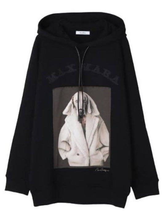 Lilo cotton hoodie - MAX MARA - BALAAN 1