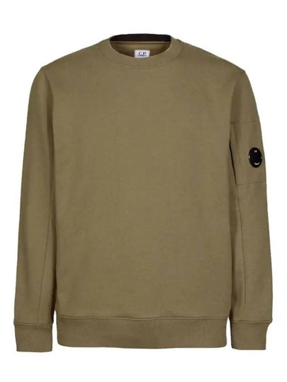 Men's Lens Wappen Diagonal Sweatshirt Brown - CP COMPANY - BALAAN 2