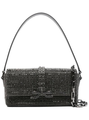 Self-Portrait Black Rhinestone Chainmail Baguette Bag Bags - SELF PORTRAIT - BALAAN 1