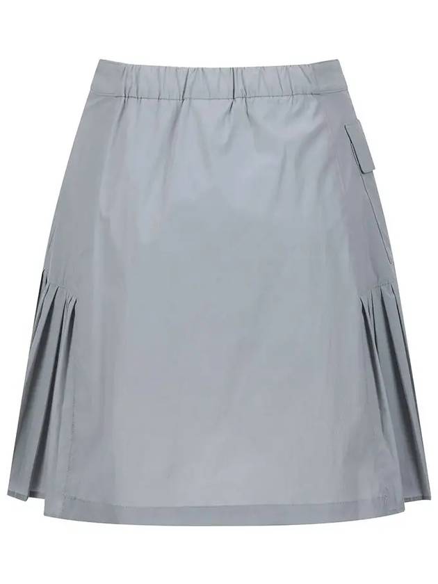 1st Side pleated miniskirt MW3MS245LGY - P_LABEL - BALAAN 3