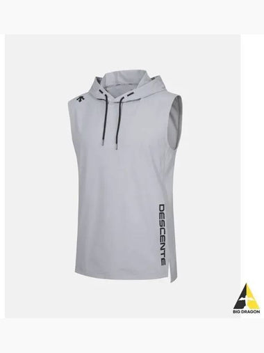 ICEMOTION Hooded Sleeveless Gray SP321TST72 - DESCENTE - BALAAN 1