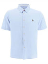 Zebra Patch Casual Fit Short Sleeve Shirt Light Blue - PAUL SMITH - BALAAN 2