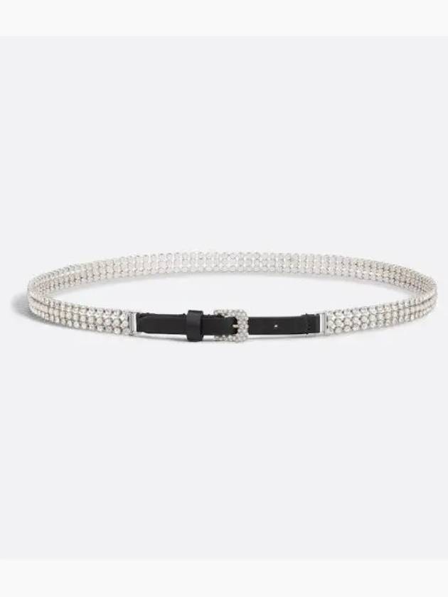 Sparkle Resin Pearl Crystal Belt Silver - DIOR - BALAAN 1