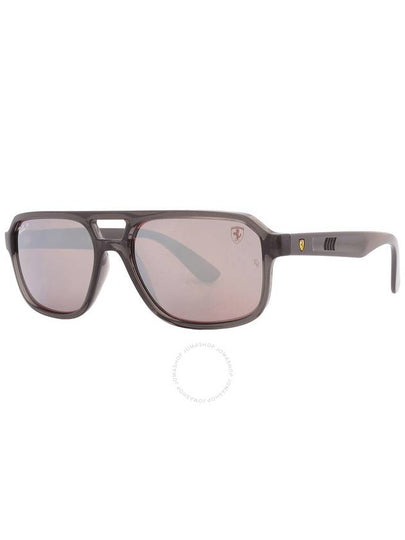 Ray Ban Polarized Purple Silver Mirror Navigator Unisex Sunglasses RB4414M F691H2 58 - RAY-BAN - BALAAN 2