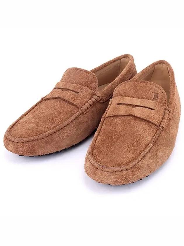 Suede Gommino Driving Shoes Brown - TOD'S - BALAAN 3