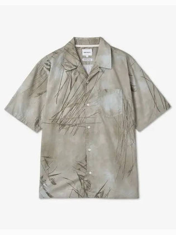 Kasten Print Short Sleeve Shirt Light Khaki N4006200920 - NORSE PROJECTS - BALAAN 1