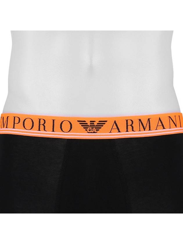 Men's Boxer Trunk Briefs 3 Pack Black - EMPORIO ARMANI - BALAAN 8