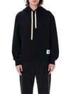 Plus Logo Patch Popover Hoodie Black - JIL SANDER - BALAAN 5