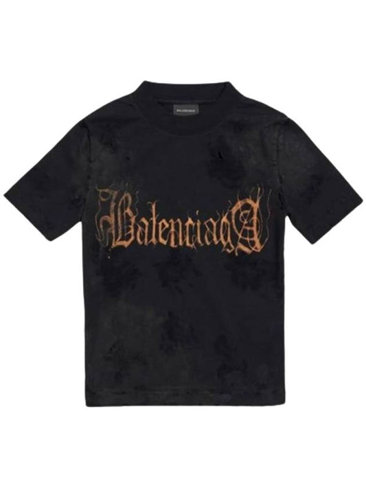 Heavy Metal Tight Small Fit Short Sleeve T-Shirt Black Padded - BALENCIAGA - BALAAN 1