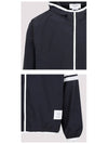 Military Ripstop Mesh 4-Bar Packable Hooded Jacket Navy - THOM BROWNE - BALAAN 6