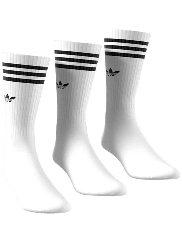 Solid Crew Socks 3 Pack White - ADIDAS - BALAAN 6