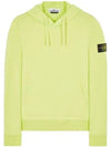 Waffen Patch Cotton Fleece Hoodie Lemon - STONE ISLAND - BALAAN 2