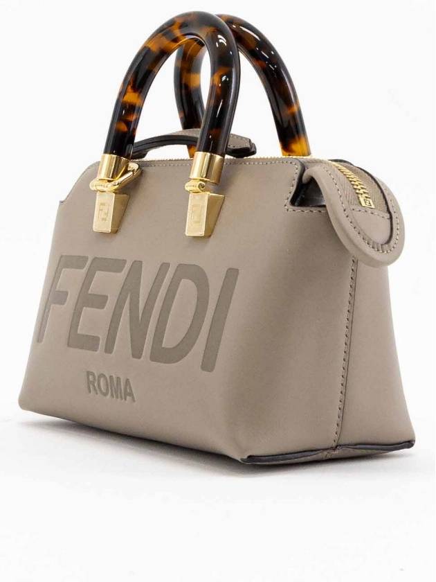 By The Way Small Leather Tote Bag Dark Beige - FENDI - BALAAN 3