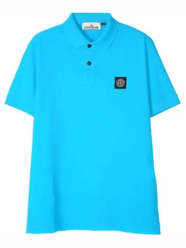 Logo Patch Polo T Shirt Men s Collar - STONE ISLAND - BALAAN 1