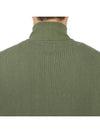 Cotton Mix Zip-Up Knit Cardigan Green - CP COMPANY - BALAAN 10