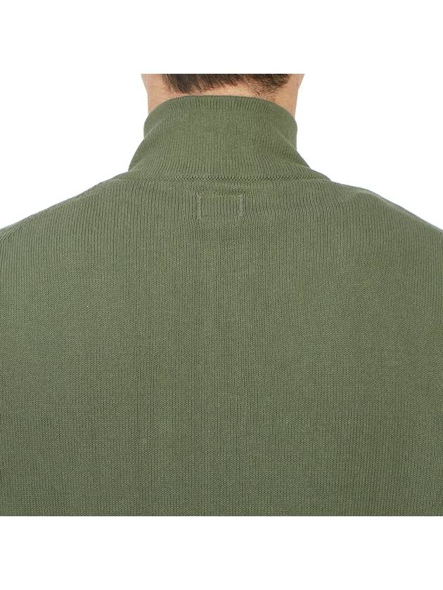 Cotton Mix Zip-Up Knit Cardigan Green - CP COMPANY - BALAAN 10