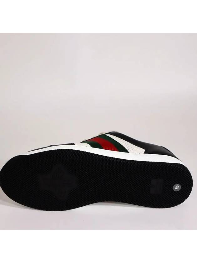 Men's Screener Low Top Sneakers Black - GUCCI - BALAAN 10