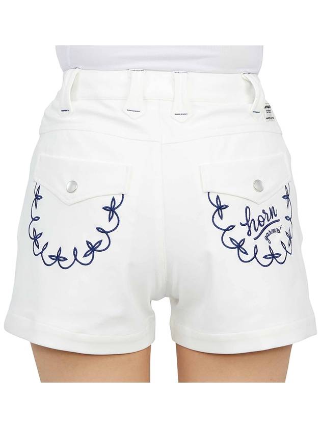 Women's Rocker Shorts White - HORN GARMENT - BALAAN 8