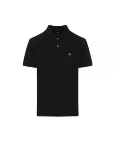 Logo Cotton Polo Shirt Black - CP COMPANY - BALAAN 2