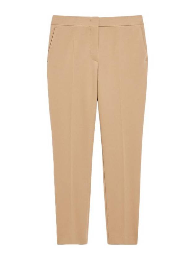 Pegno Slim Cut Straight Pants Beige - MAX MARA - BALAAN 2