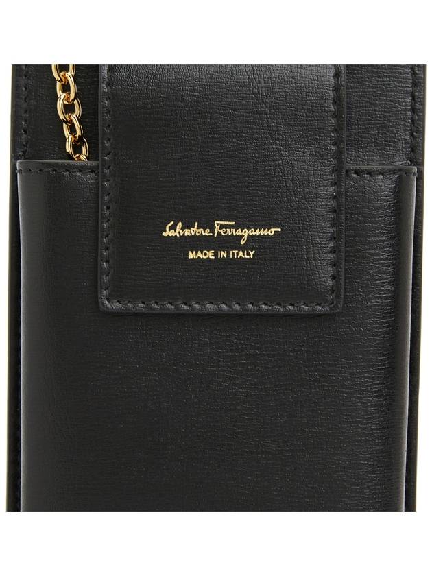 Vara Bow Calfskin Phone Case Black - SALVATORE FERRAGAMO - BALAAN 11