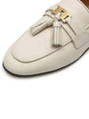 Tassel Embellished Leather Loafers White - TOD'S - BALAAN 5