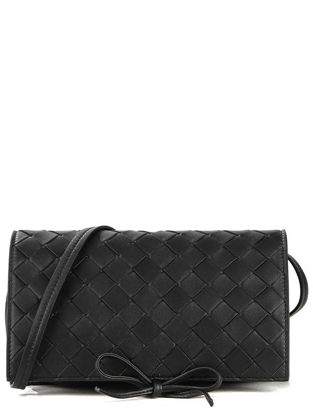 Intrecciato Mini Cross Bag Black - BOTTEGA VENETA - BALAAN 2