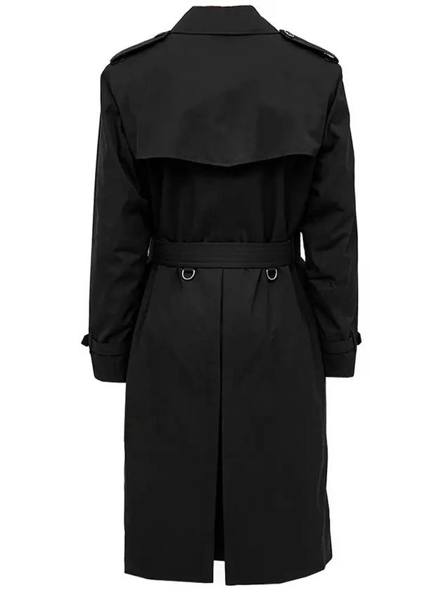 Kensington Heritage Long Trench Coat Black - BURBERRY - BALAAN 4