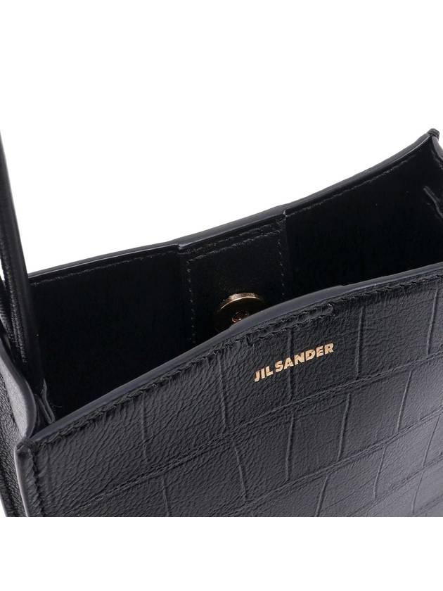 Tangle Small Leather Cross Bag Black - JIL SANDER - BALAAN 5