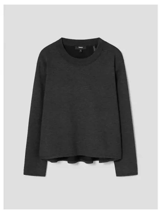 Women s double knit jersey A line pullover charcoal domestic product GM0024082636068 - THEORY - BALAAN 1