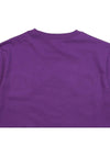 Women's Rue Vivienne Loose Cotton Short Sleeve T-Shirt Purple - KENZO - BALAAN 7