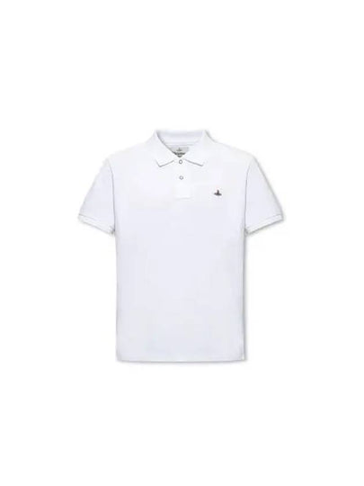 Embroidered Logo Classic Polo Shirt White - VIVIENNE WESTWOOD - BALAAN 2